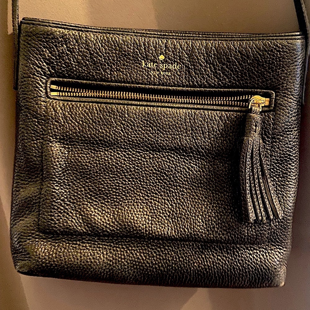 Classic black Kate spade crossbody.